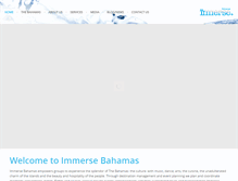 Tablet Screenshot of immersebahamas.com
